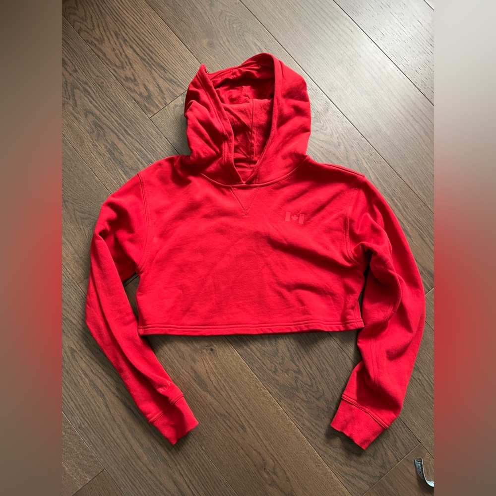 Lululemon All Yours Cropped Hoodie COC Crimson - Picture 2 of 10